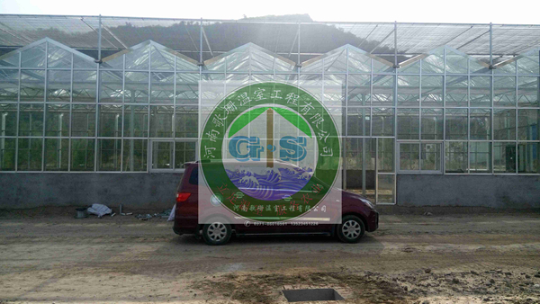 临汾吉县连栋玻璃生态餐厅温室工程施工总结_
