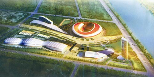 山西体育中心开工建设 总投资16亿元(图)